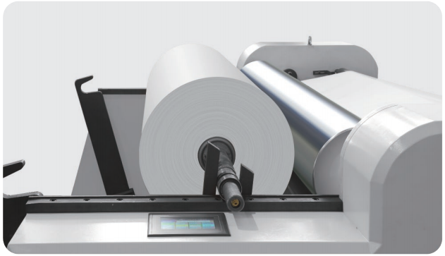 Roll to Roll Machine Laminating Paper Film عمودی